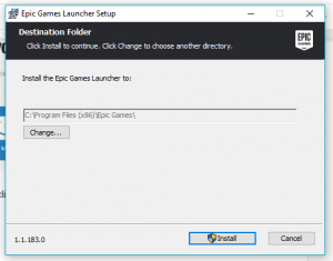 epic games launcher setup