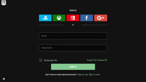 fortnite launcher signup