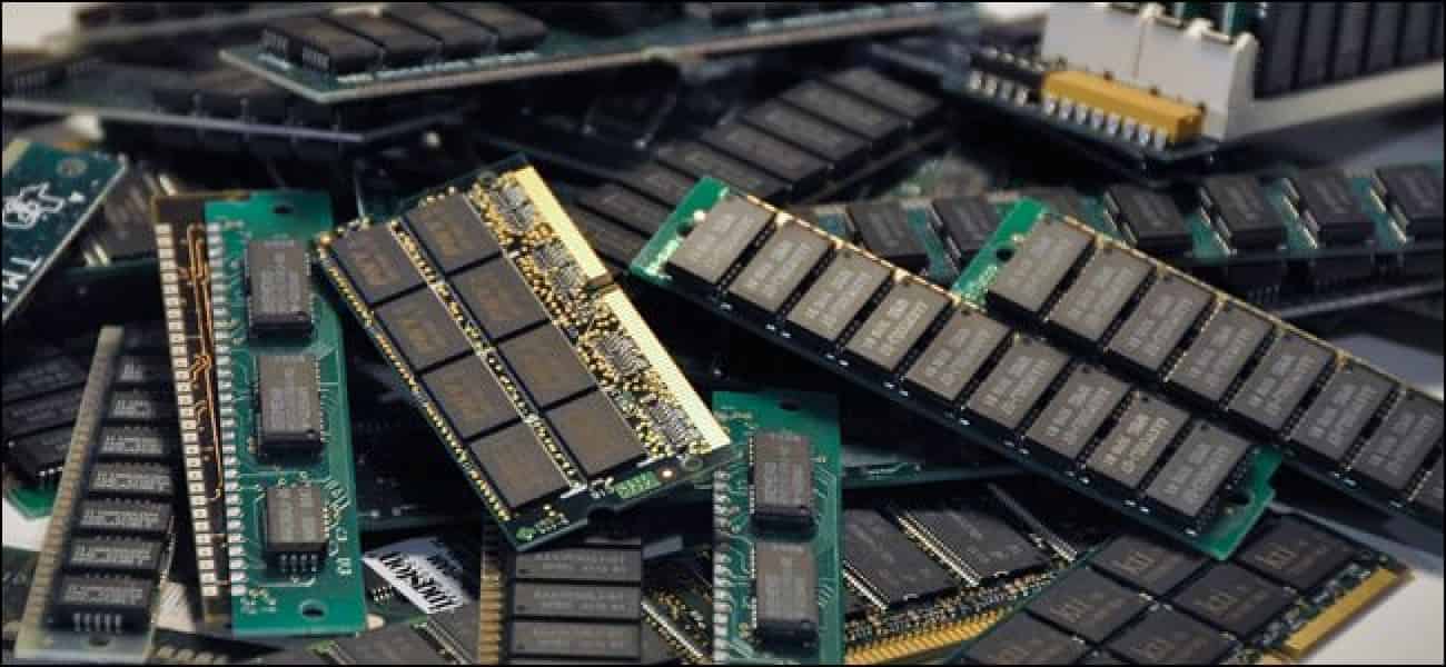 ram sticks on a pile