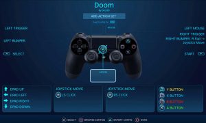 steam doom setup menu for ps4 controller
