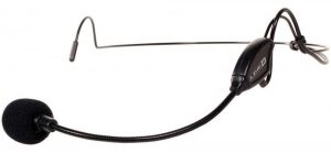 black headset microphone detached