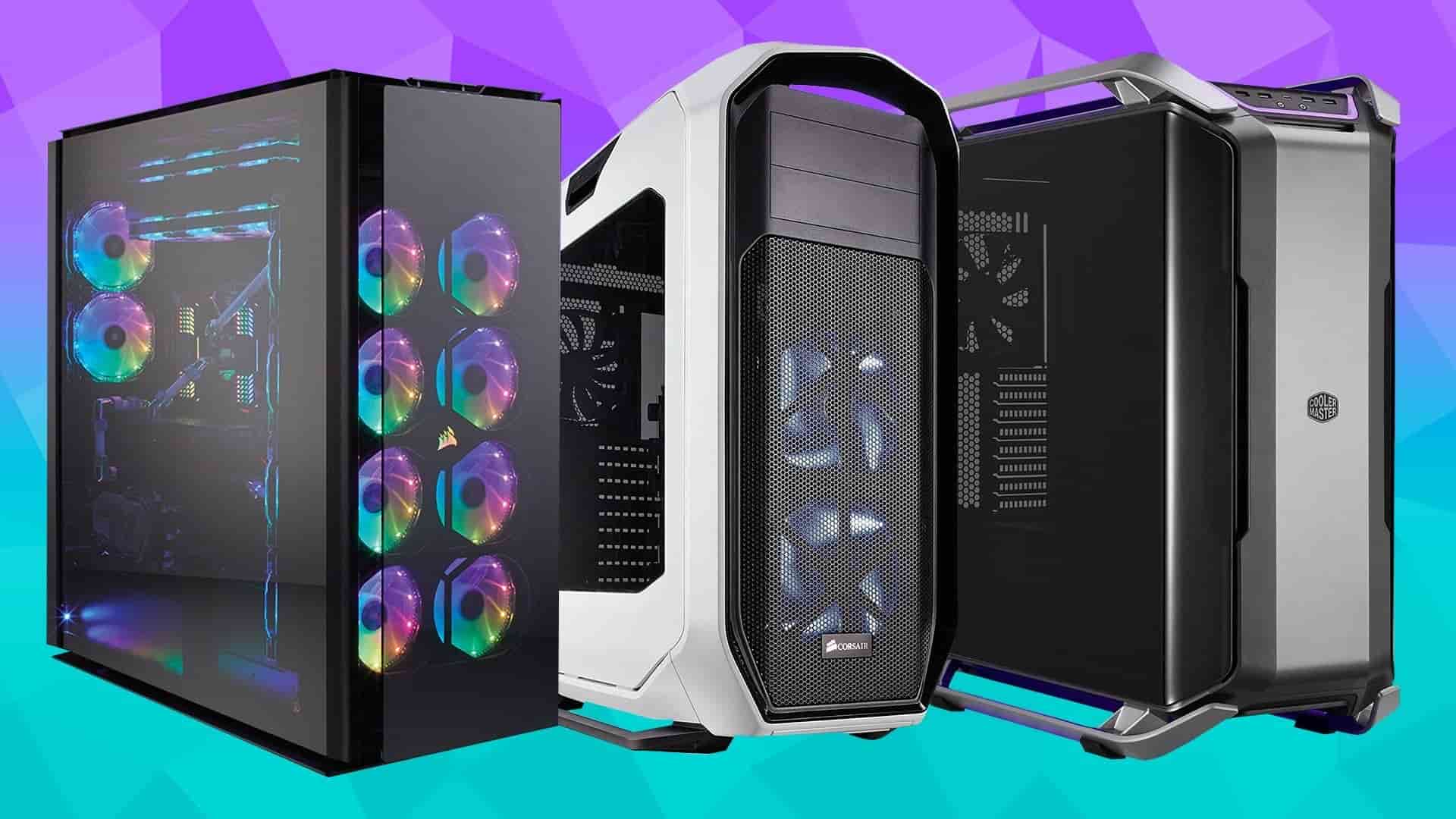 three full tower cases