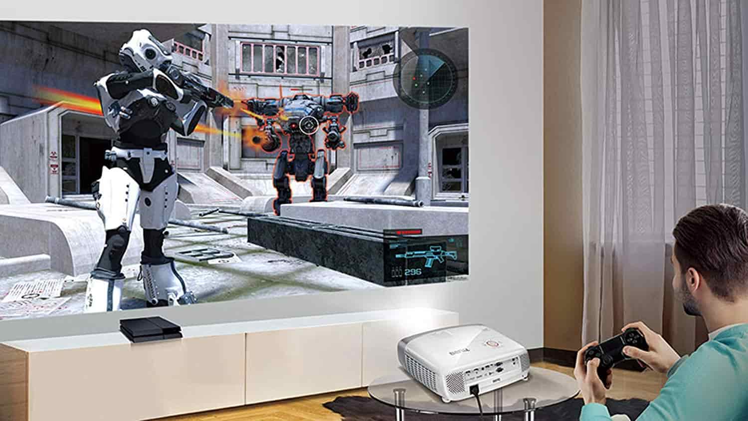 BenQ HT2150 1080p Home Theater Projector Playing Games