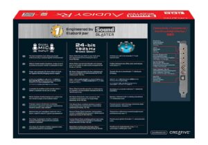 Creative Sound Blaster Audigy FX PCIe 5.1 Sound Card Package Back