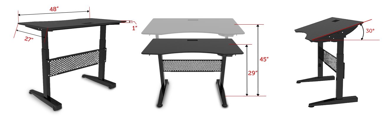 E WIN gaming desk