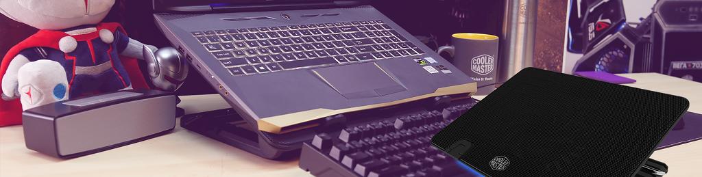 Laptop becomes gaming station with Cooler Master Ergostand