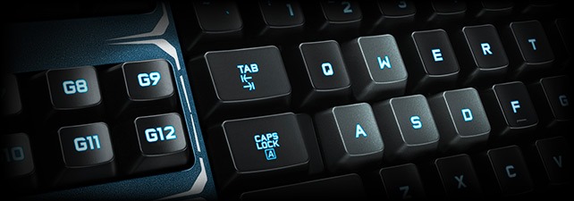 keyboard with 18 g keys