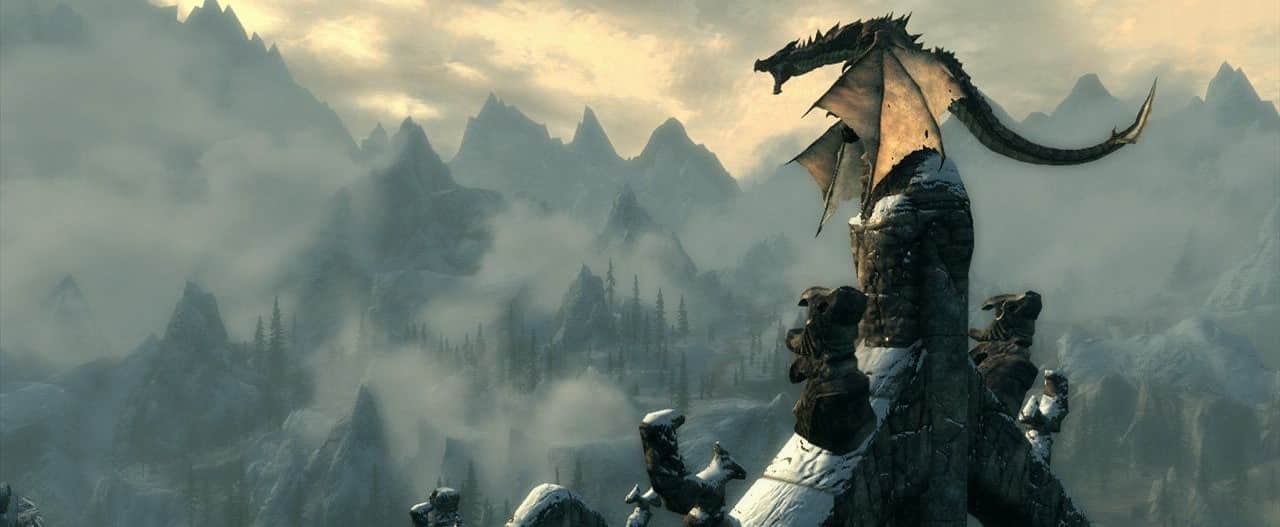 rpg elder scrolls 5 skyrim dragon