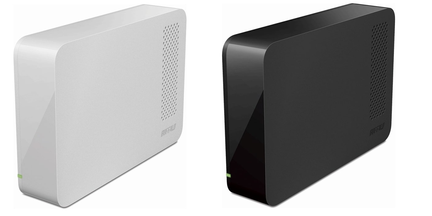 Buffalo external HDD white and black