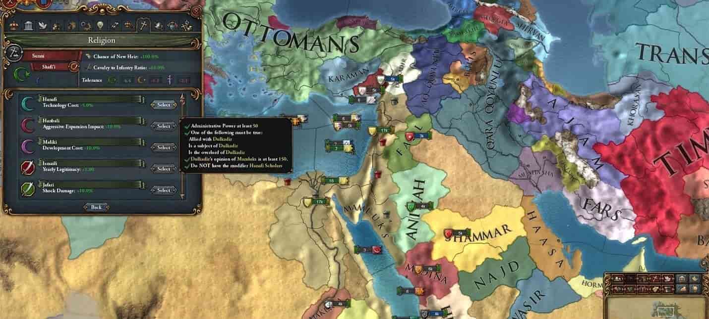 Europa Universalis 4 map