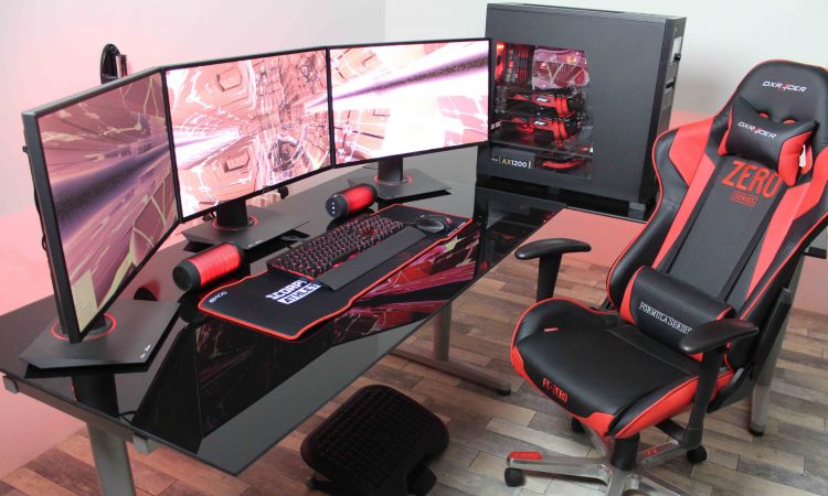 dxracer gaming chair and setup