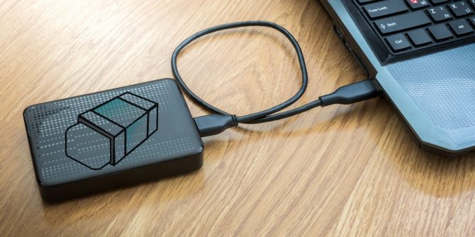 external hdd plugged in