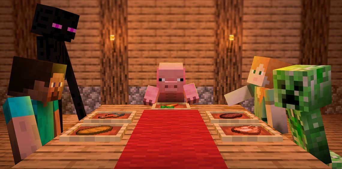 minecraft dinner