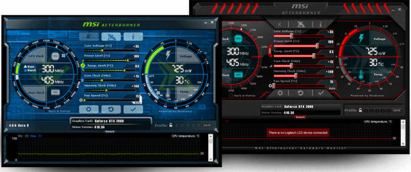 msi afterburner start menu