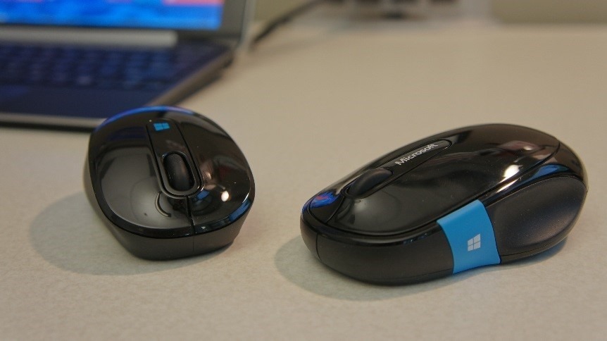 two microsoft mouses
