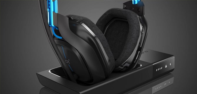 Astro A50 headset blue earcups and earpads