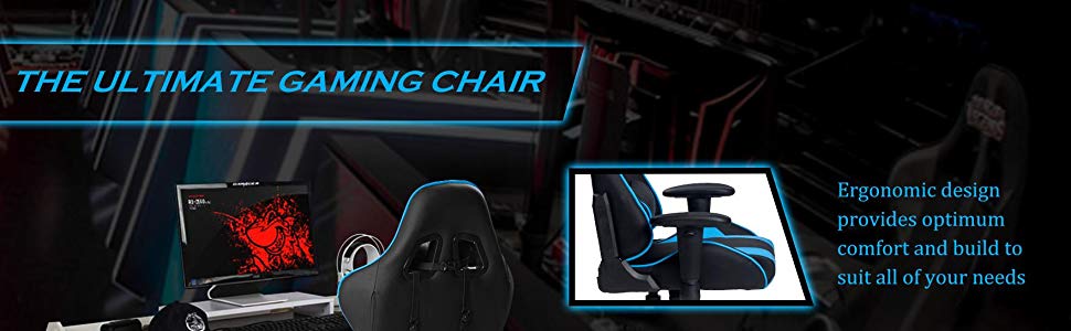 Merax Gaming Chair Ergonomic Design and Comfort