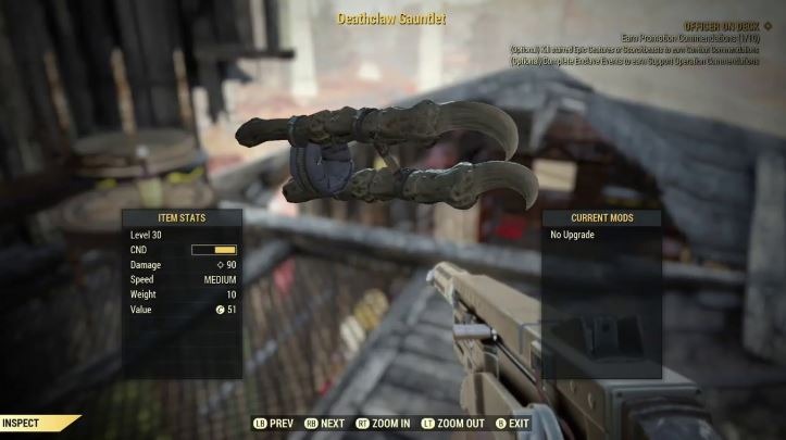fallout 76 Deathclaw Gauntlet