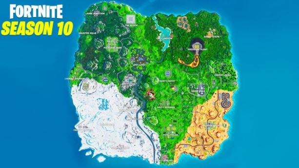 fortnite map size season 10