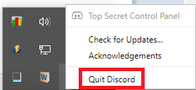 quit discord