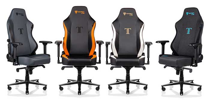secretlab titan 2020 four chairs