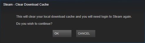 steam clear download cache