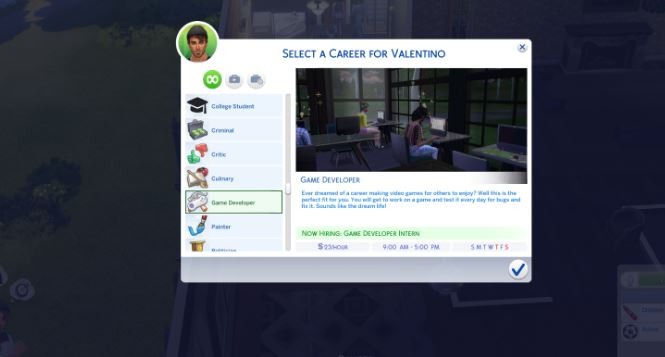 the sims 4 get a new job
