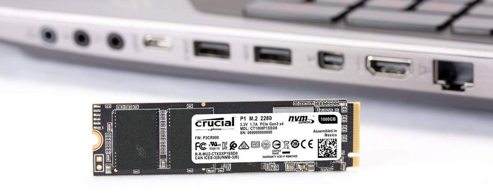 Crucial P1 1TB 3D NAND NVMe PCIe M.2 SSD