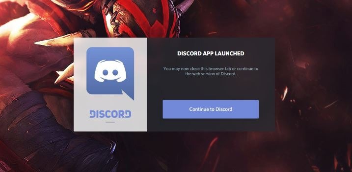 discord app launched