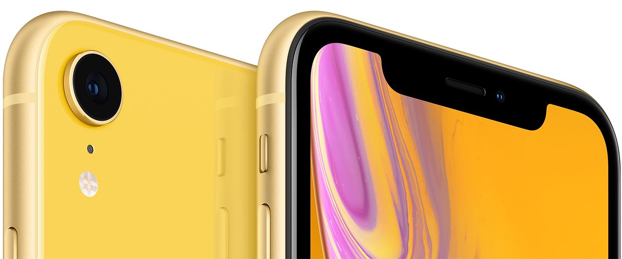iphone xr yellow front and back