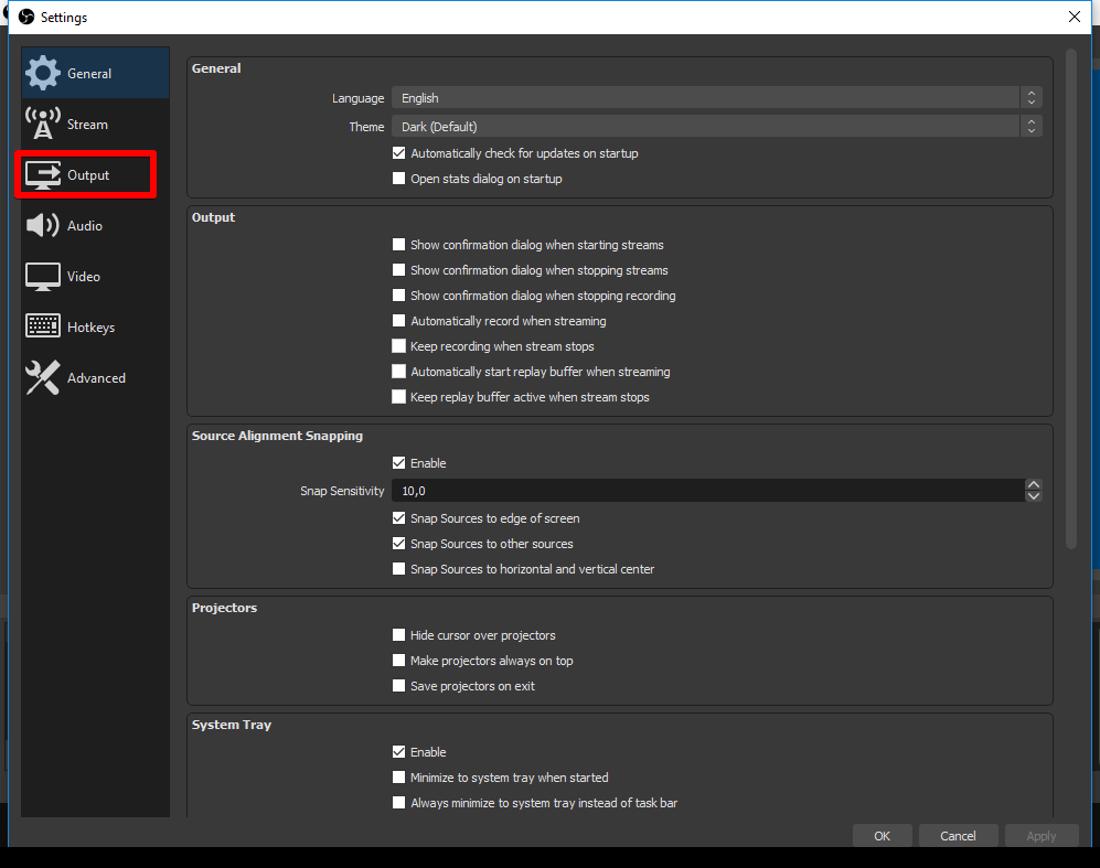 Change Where Videos Are Saved - Output