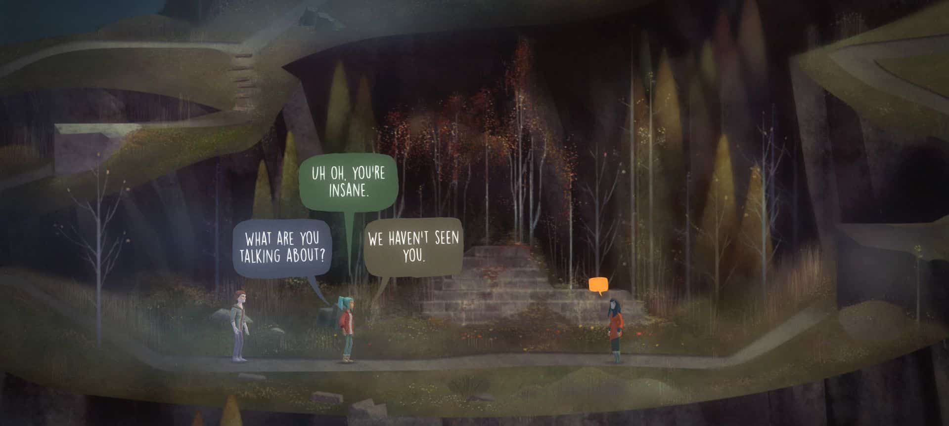 Oxenfree nintendo switch gameplay