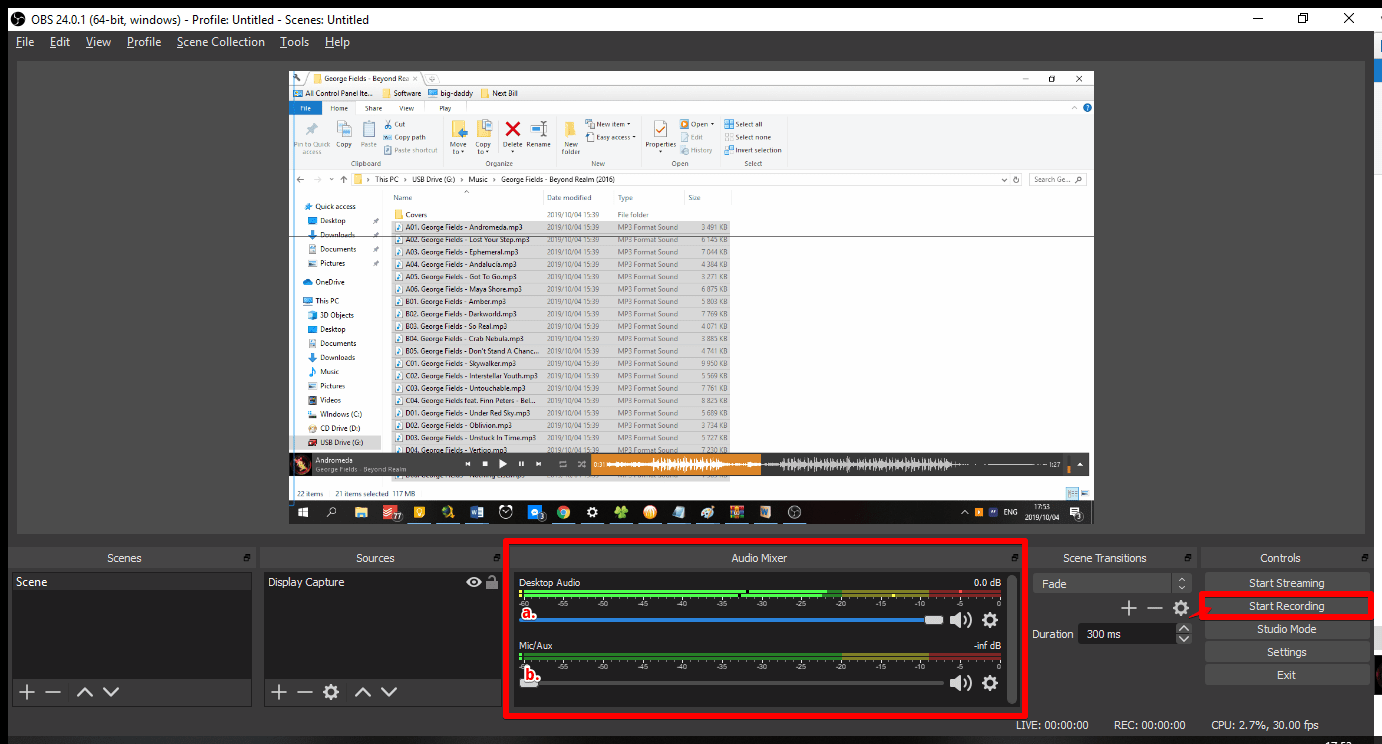 Recording Step 7 and 8