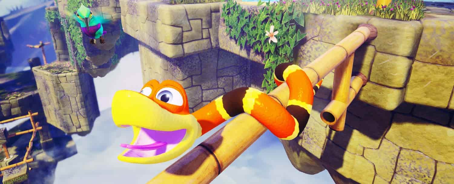 Snake Pass nintendo switch gameplay
