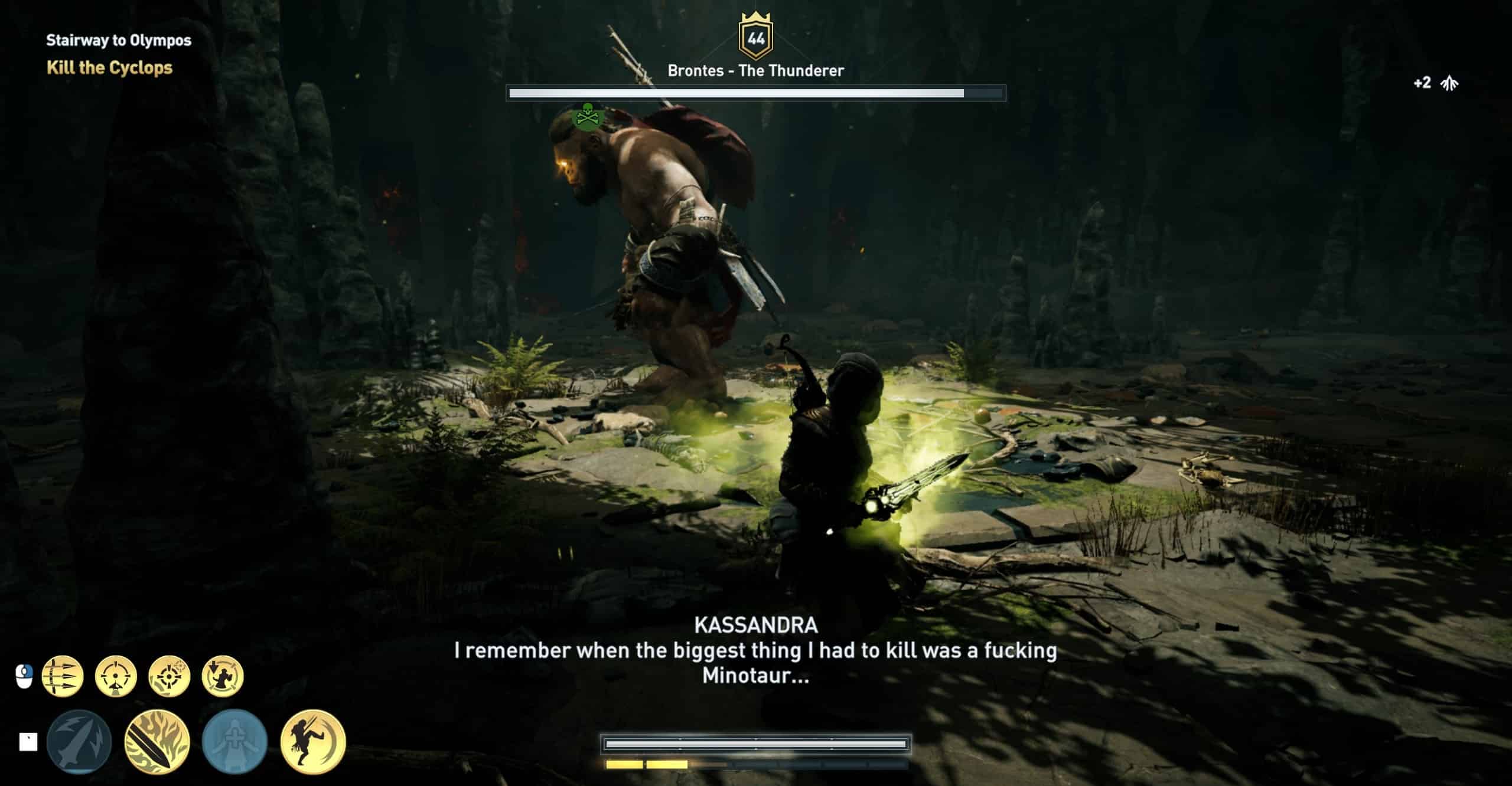 assassins creed odyssey cyclops brontos the thunderer banter