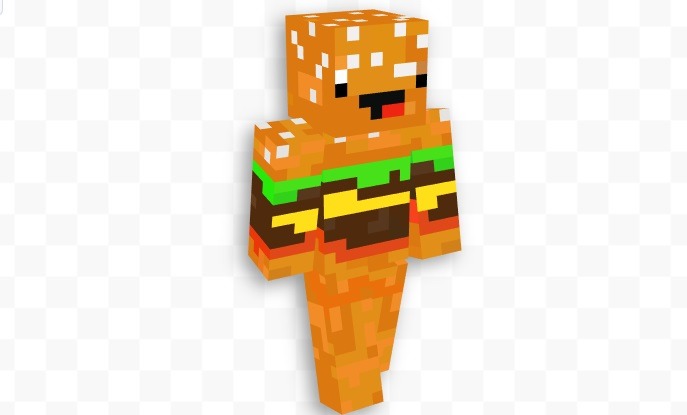 burger minecraft skin