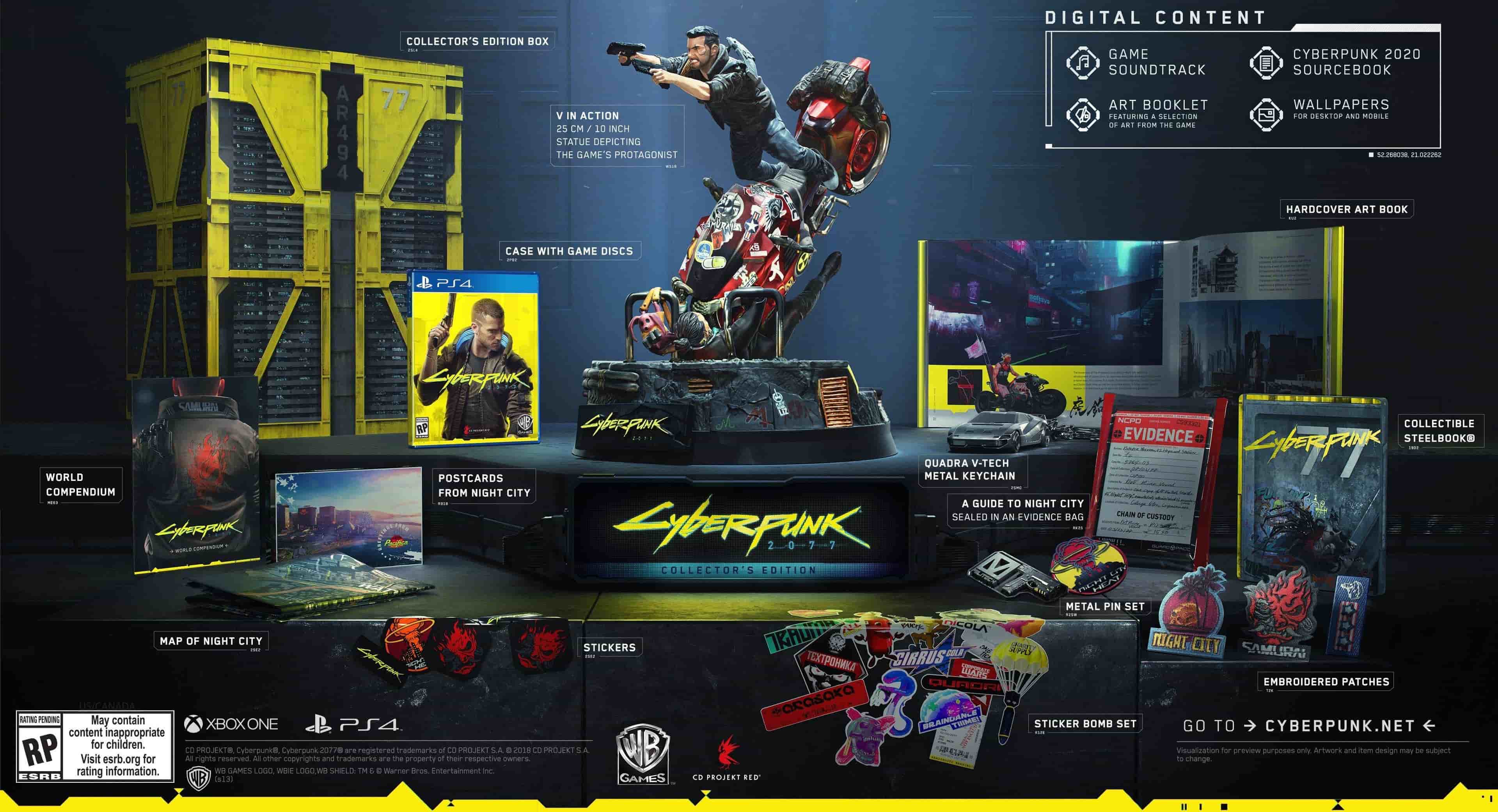 cyberpunk 2077 collectors edition features official