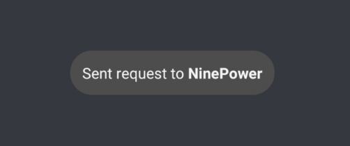 discord mobile app sent request