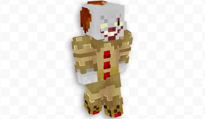pennywise the clown minecraft skin