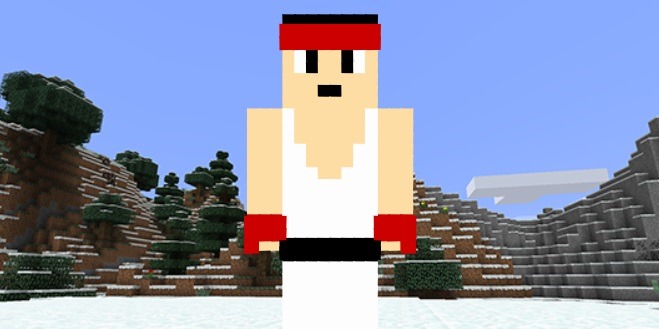 ryu skin minecraft street fighter