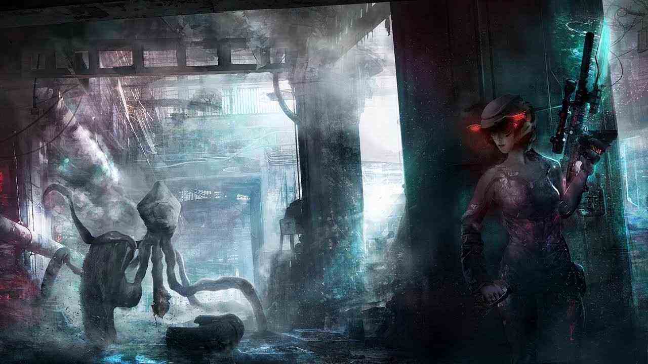 Alien Swarm Female character in action