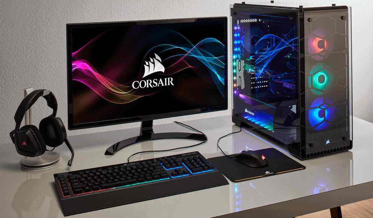 Cyberpower gaming series set with gaming headset backlit keyboard and mouse