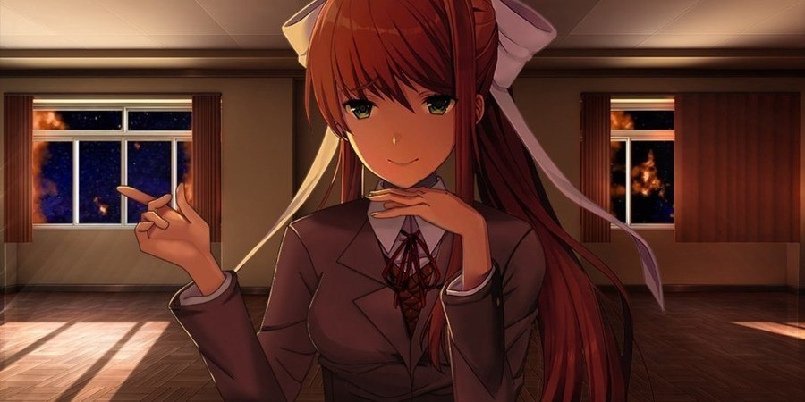 Doki Doki Literature Club Game's Monika