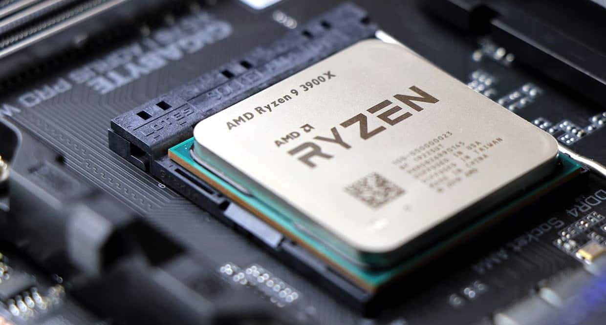 amd ryzen 3900x chip mounted