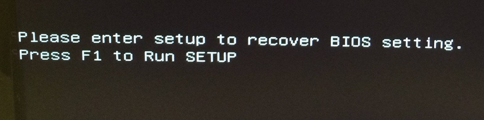 BIOS Setup Command Text