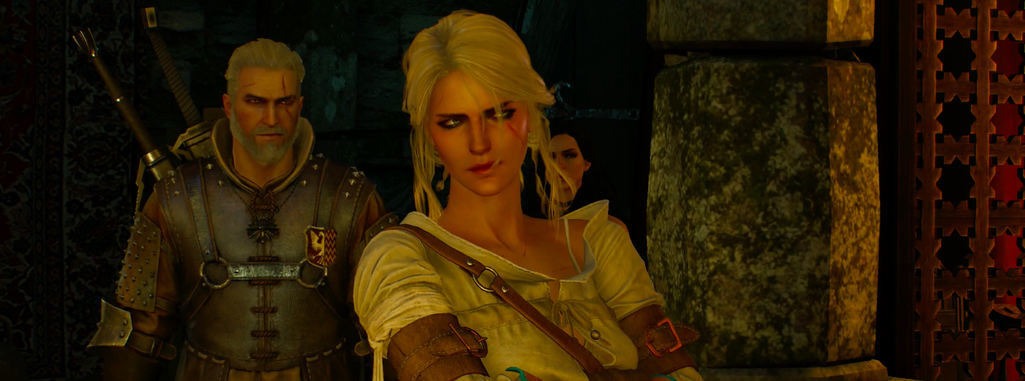 Ciri and Geralt in The Witcher 3