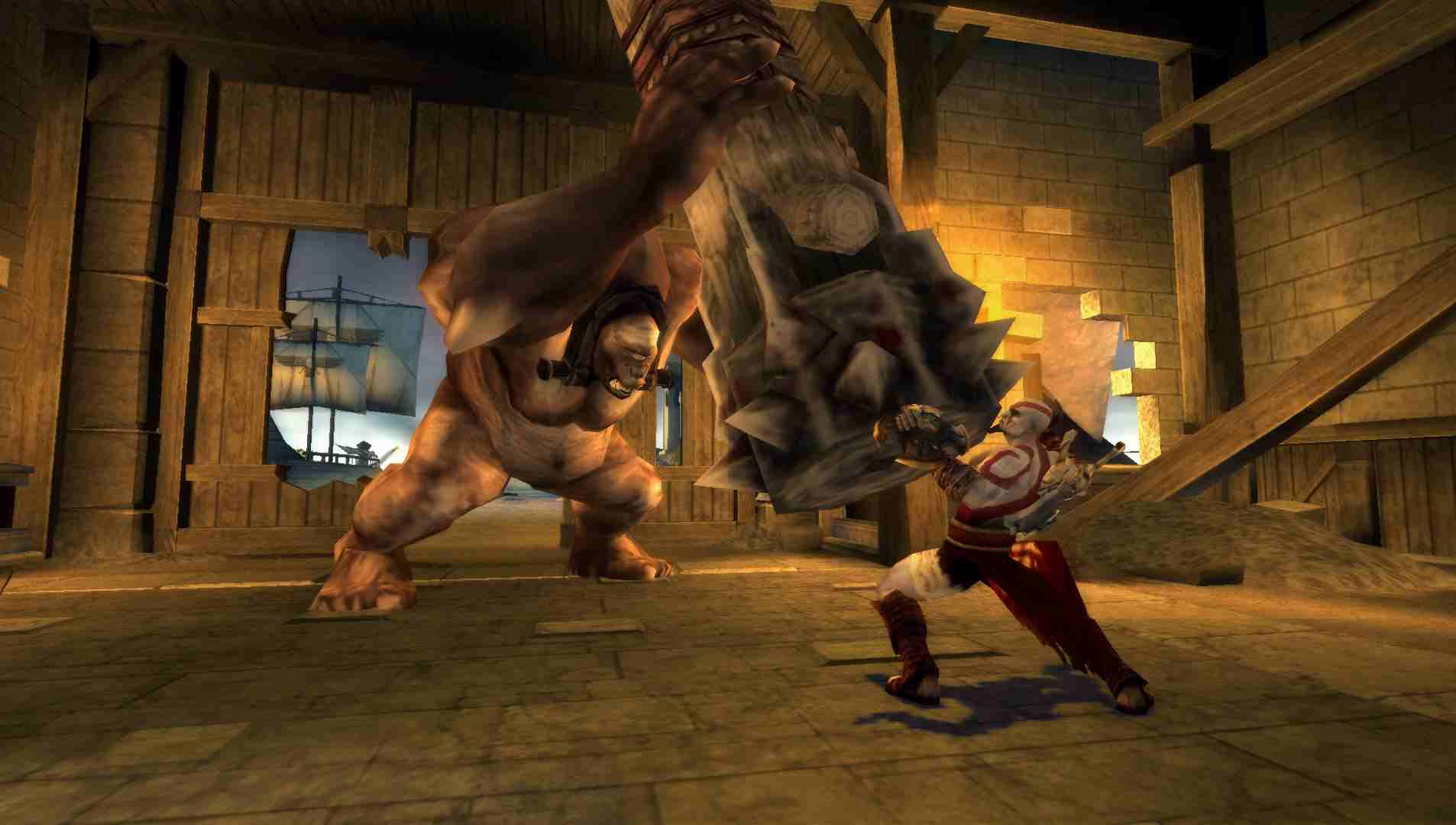 God of War Chains of Olympus kratos in action