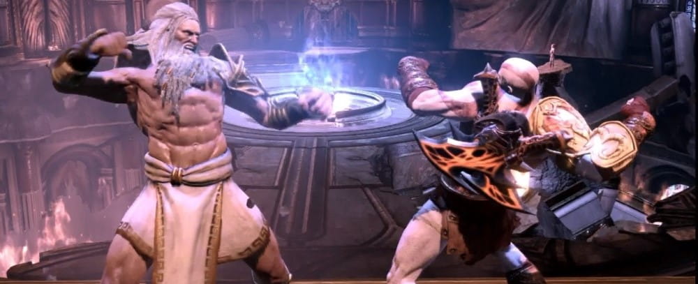 god of war 3 kratos vs zeus