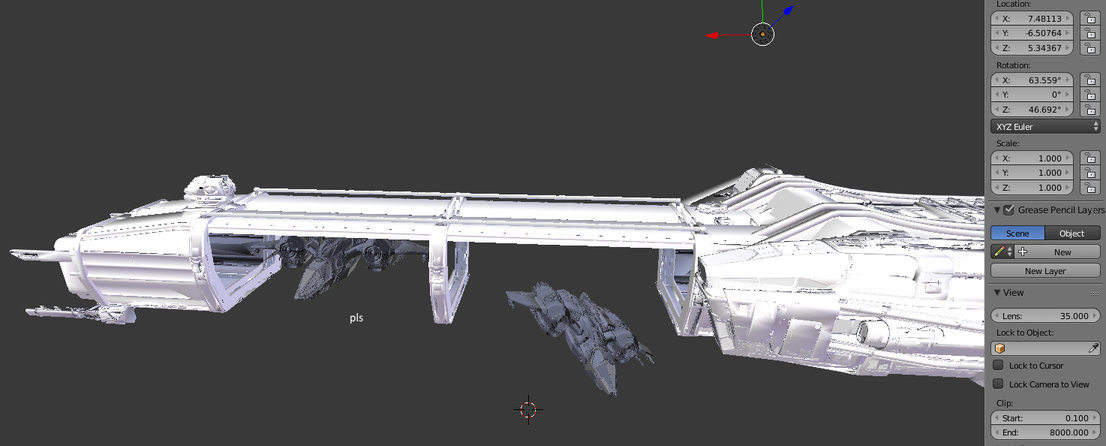 Rendering a Star Citizen Spaceship