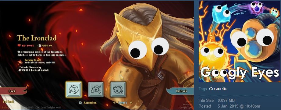 Slay the Spire Googly Eyes
